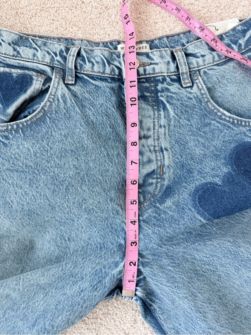 Free People Good Luck Shadow Patch Jeans in Change of Heart Wash - Picture 9 of 15